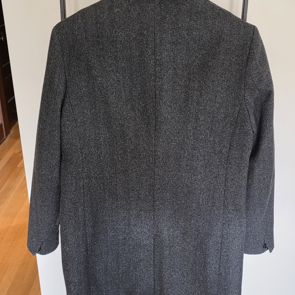 All Saints Charcoal Trench Coat - Picture 2 of 7